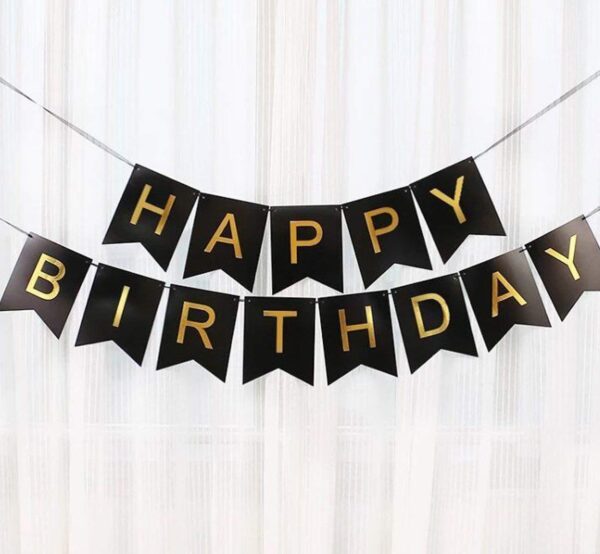 Happy Birthday Banner Papper Type