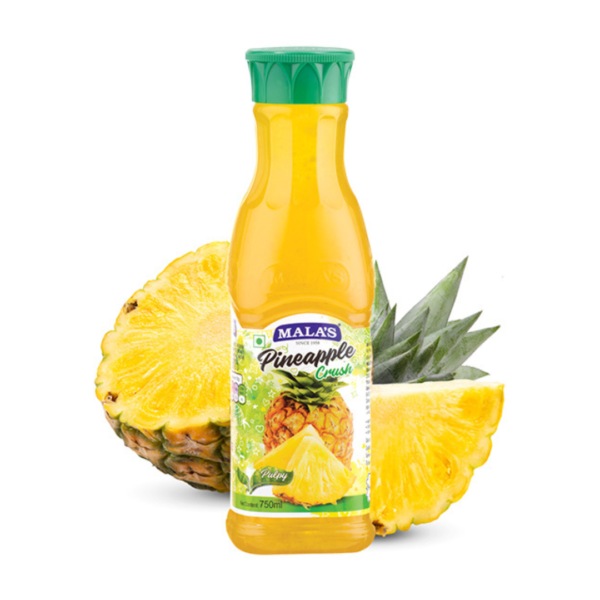 Malas pineapple fruit crush 750 ml.