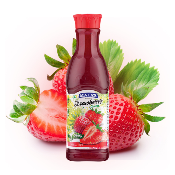Malas strawberry crush 750 ml.